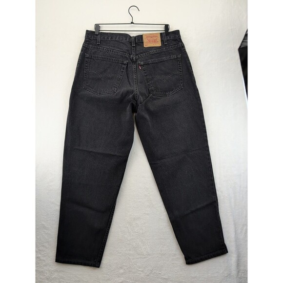 VTG Levis 560 Loose Fit Tapered Leg Black Jeans Mens 36X30 90s Baggy Y2K USA - Picture 5 of 15